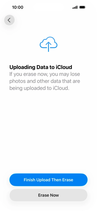 Press Erase Now. Press Erase Now.