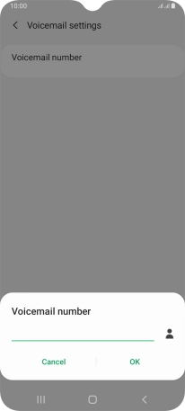 Key in +61414121121 and press OK.