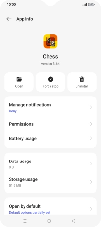 Press Storage usage.