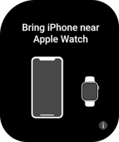 Place your Apple Watch next to your phone.