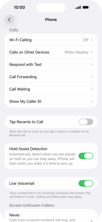 Press Wi-Fi Calling.