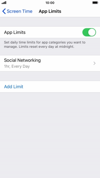 Press the required category.