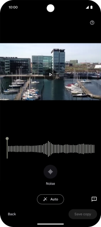 Press Auto to automatically enhance the sound in the video.