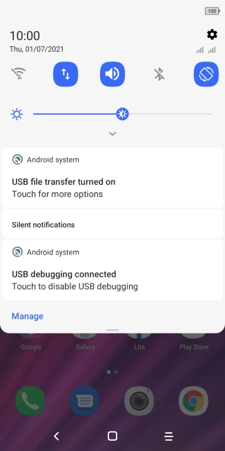 Press Touch for more options.