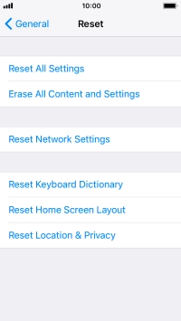 Press Reset All Settings.