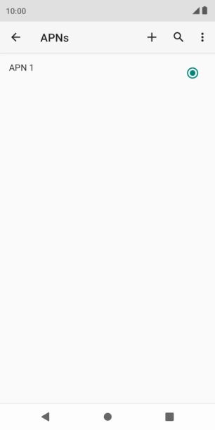 Press the new data connection icon.