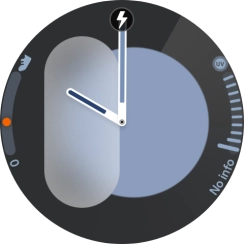 When the battery charging icon is displayed, the battery is charging.