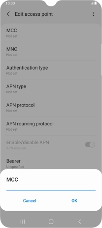 Key in 505 and press OK.