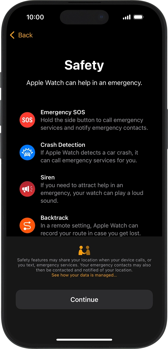 On your phone: Press Continue.