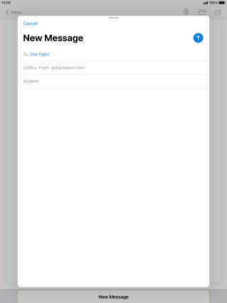 Press Subject: and key in the required subject.