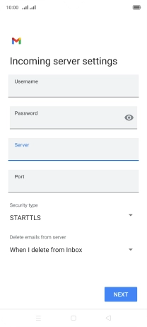 Press the field below 
