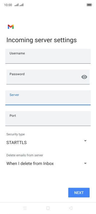 Press the field below 