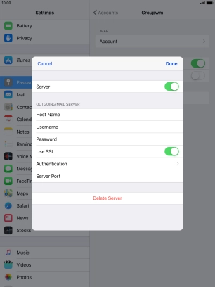 Press the indicator next to Press the indicator next to