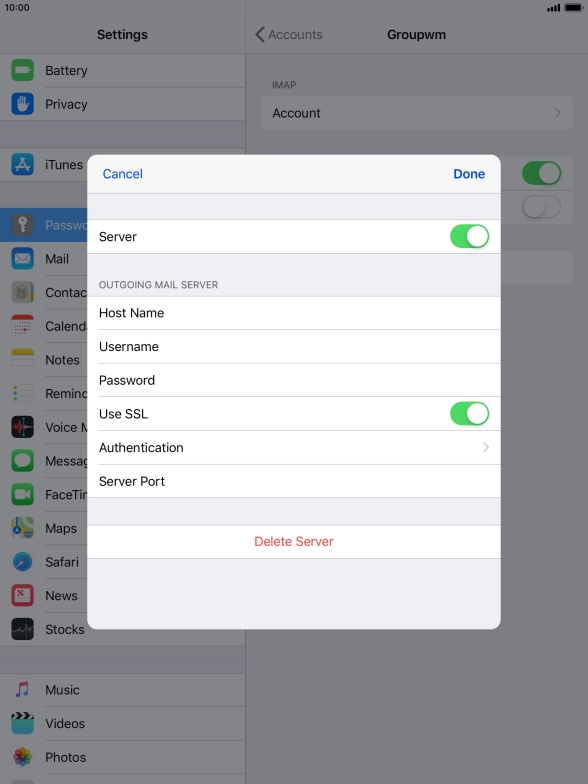 Press the indicator next to Press the indicator next to