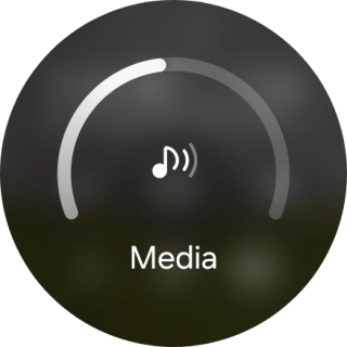 Slide the circle to select the required volume. Slide the circle to select the required volume.