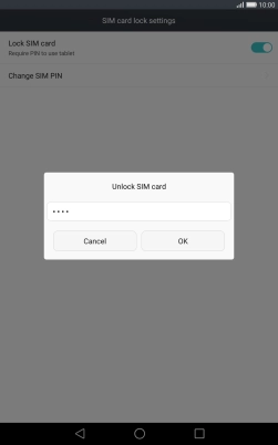 Key in your PIN and press OK.