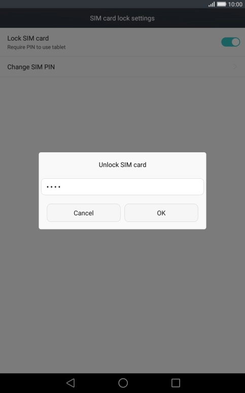 Key in your PIN and press OK.