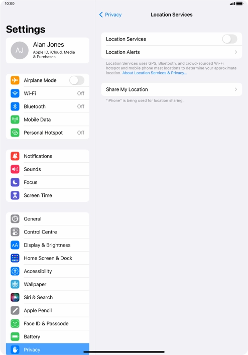 Press the indicator next to Press the indicator next to