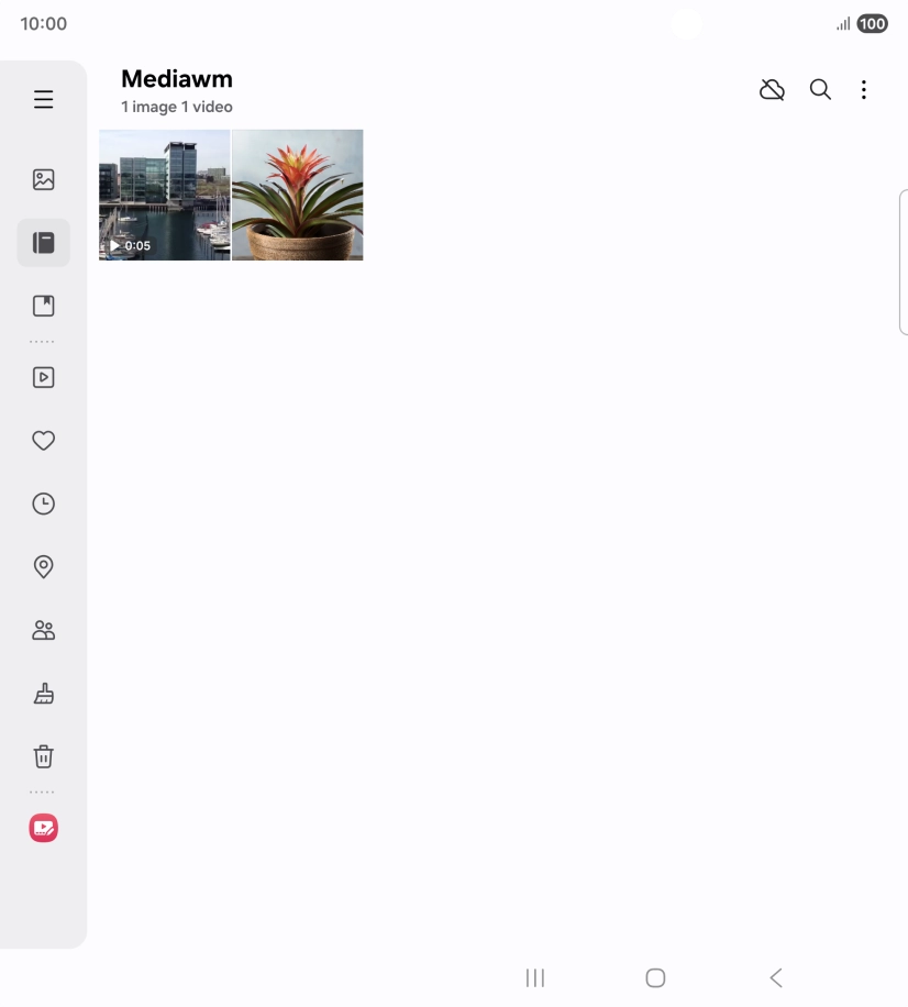 Press and hold any picture or video.