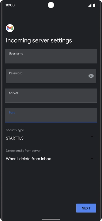 Press the drop down list below 