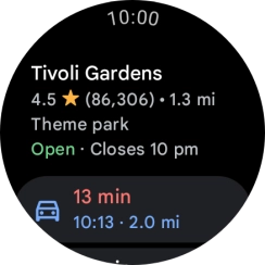 Press the required mode of transportation. Press the required mode of transportation.
