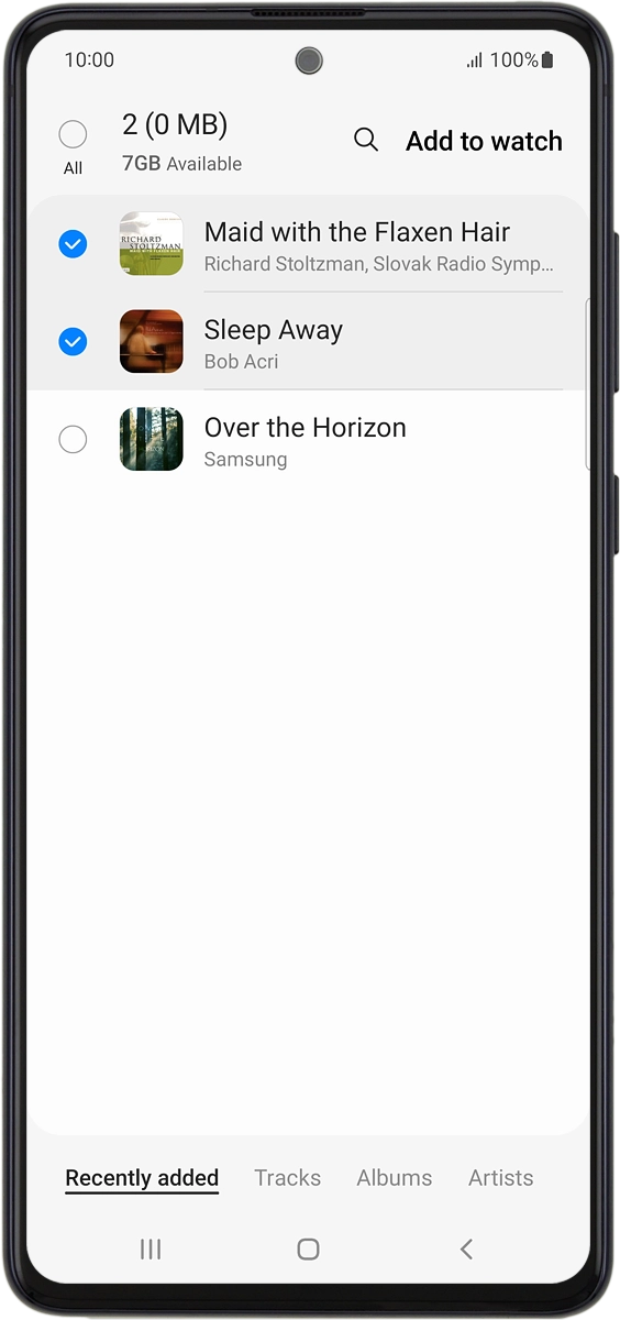 On your phone: Press Add to watch.