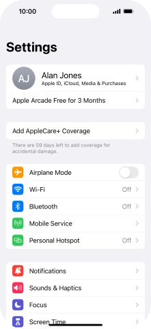 Press Sounds & Haptics.