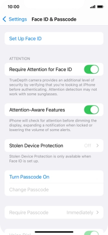 Press Set Up Face ID.