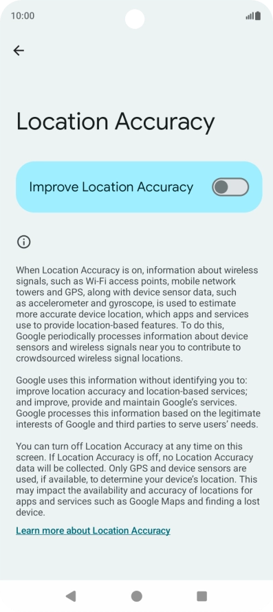 If you press the indicator next to 