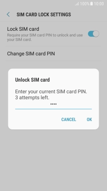 Key in your PIN and press OK.