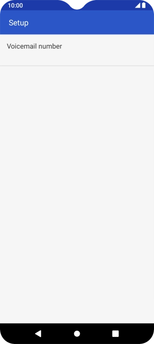 Press Voicemail number.