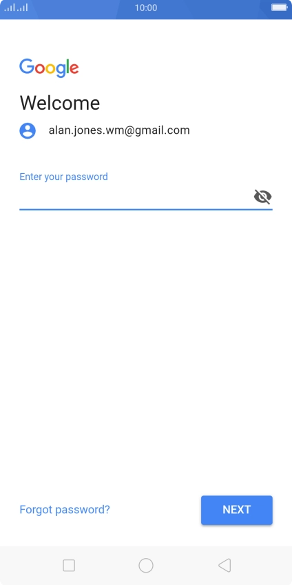 Press the field below 