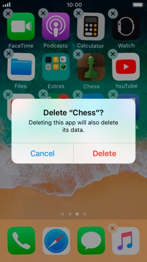 Press Delete. Press Delete.