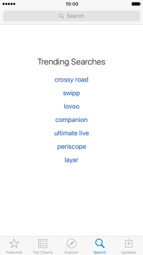 Press Search and key in the name or subject of the required app.
