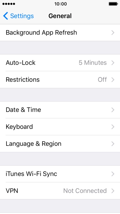 Press Language & Region.