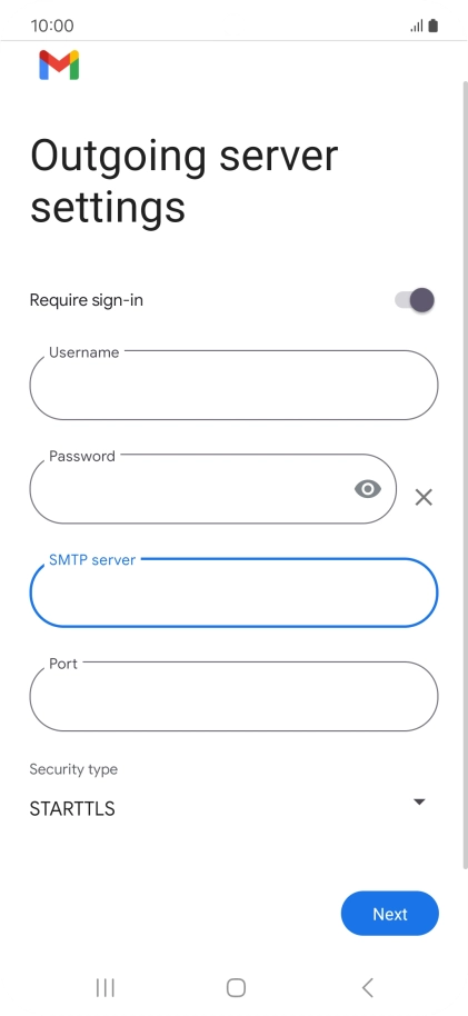 Press the field below 