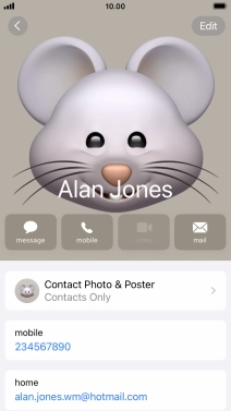 Press the Home key to return to the home screen.