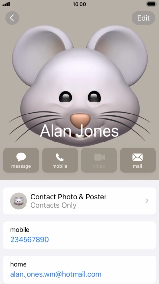 Press the Home key to return to the home screen.