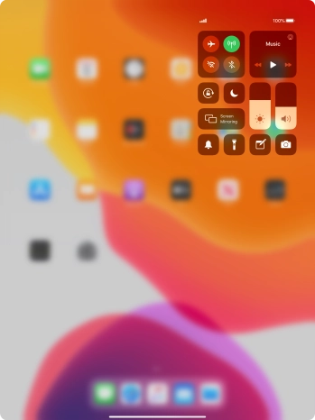 Press the sound mode icon to turn silent mode on or off.