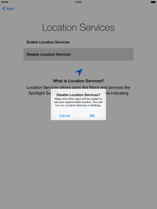 If you turn off the function, press OK.