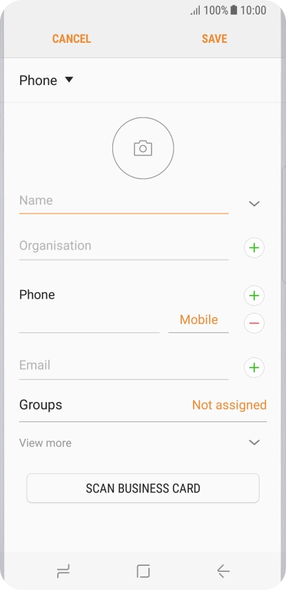 Press the address book drop down list.
