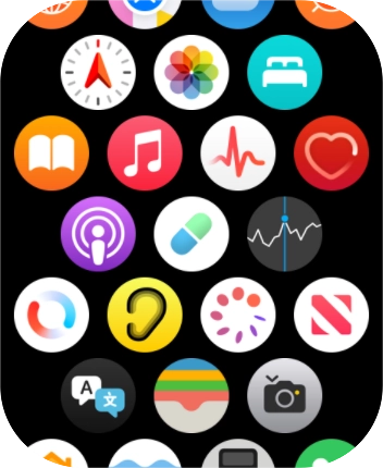 Press the music player icon.
