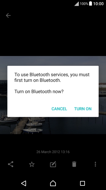 If Bluetooth is turned off, press TURN ON to turn it on.