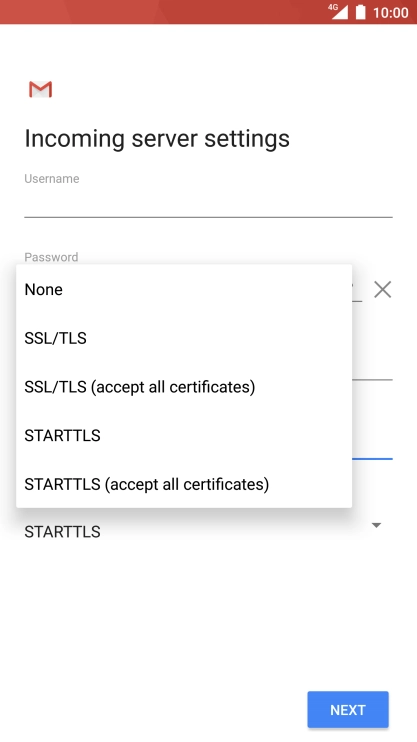Press None to turn off the function.