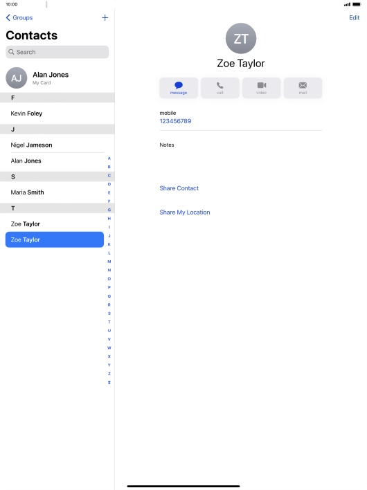 Slide your finger upwards starting from the bottom of the screen to return to the home screen.
