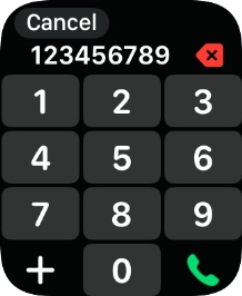 Key in the required number and press the call icon.