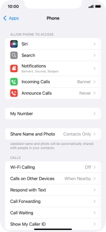 Press Wi-Fi Calling.