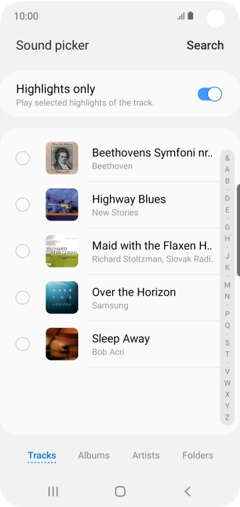 Press the required ring tones to hear them. Press the required ring tones to hear them.