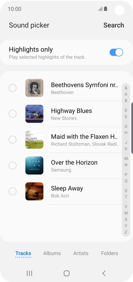Press the required ring tones to hear them. Press the required ring tones to hear them.