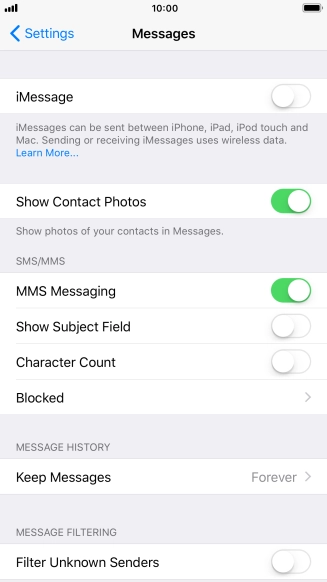 Press the Home key to return to the home screen. Press the Home key to return to the home screen.